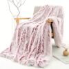 Warm And Cozy Double Layer Plush Sofa Blanket For Office, Couch, Bed, And Nap Soft And Comfortable Blanket For Home And Office Use