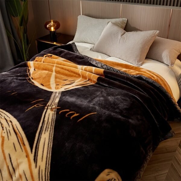 A Single Piece, Double Layered, Thickened High Quality Raschel Blanket Made Of Snowflake Plush, Providing Warmth And Comfort. Suitable For Various Settings Like Sofas, Beds, Offices, And Travel. It Makes A Great Gift For Holidays, Year, Valentine'S Da