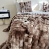 A Synthetic Rabbit Fur Blanket, Featuring Tie Dye Colors And Soft, Warm Bubble Fleece, Suitable For Bedrooms, Guest Rooms, Living Rooms, Student Dorms, Car Sofas, And Travel. This Versatile Blanket Is Perfect For All Seasons.
