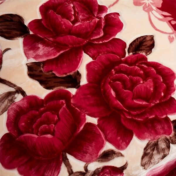 Red, Korean Blanket Winter Blanket King Size, Plush Bed Blanket Queen Size Korean Blanket Durable Ply Reversible, Silky Soft Heavy Blankets For Winter Fleece Blanket