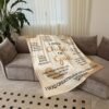 Bible Verse, Thick Flannel Blanket – Soft & Cozy Christian Gift For Women, Religious Text Throw, Faith Inspired Plush Fleece Blanket With Double Sided Comfort, Perfect For Autumn Winter Seasons, Multi Use Super Soft Sheepskin Blanket