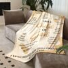 Bible Verse, Thick Flannel Blanket – Soft & Cozy Christian Gift For Women, Religious Text Throw, Faith Inspired Plush Fleece Blanket With Double Sided Comfort, Perfect For Autumn Winter Seasons, Multi Use Super Soft Sheepskin Blanket