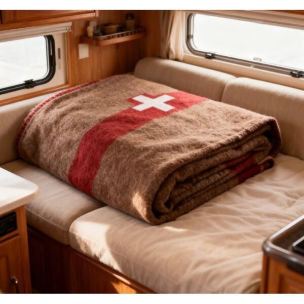 Heavyweight Winter Camping Blanket Thick Warmth, Portable Tent & Picnic Cover, Large All Season Outdoor Blanket For Camping, Travel, Hiking, Beach, Christmas Gift Durable Polyester Fabric With Snowflake Pattern