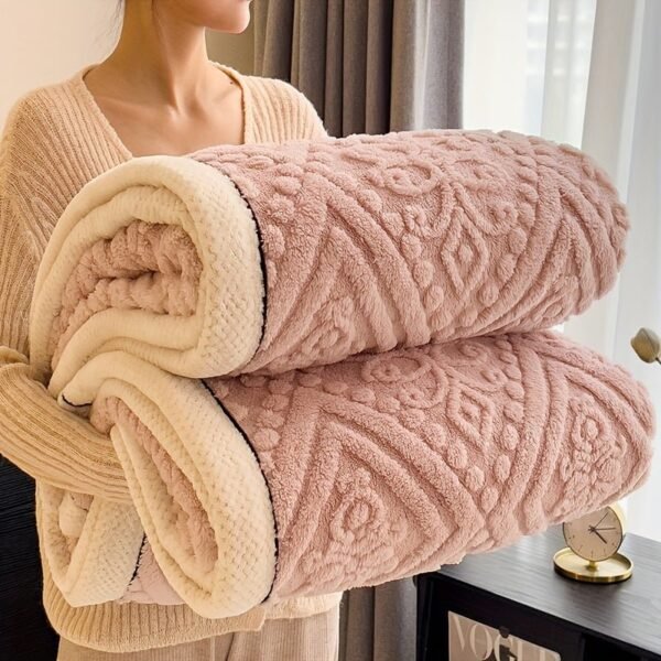 Piece Thick & Ultra Soft Flannel Throw Blanket Cozy, Fashion Design, Plush, Thick, Warm, Versatile, Perfect For Bed, Sofa, Travel Soft, Air Conditioning, Flannel, Blanket, Ideal Christmas Gift
