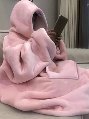 Oversized Hoodie Blanket Wearable Sweatshirt With Ultra Soft, Comfy Snuggle Bedspread For Couch, Bed, Cozy Winter Nights (Machine Washable) Suitable For S &