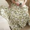 Warm And Cozy Checkerboard Smile Face Microfiber Blanket For Office, Sofa, And Bed Perfect For Nap Time And Decorating