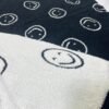 Colorful Smiling Face Blanket, Half Velvet Knitted Blanket, Sofa Nap Blanket, Office Nap Blanket, For Couch Sofa Office Bed Camping Travel, Multi Purpose Gift Blanket For All Season